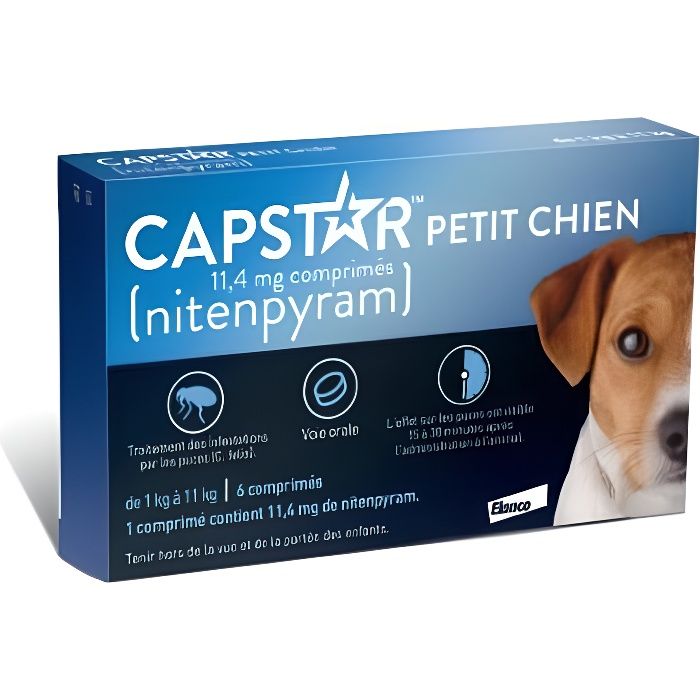 Meilleurs prix pour Capstar 11.4Mg Chiens 6 Comprimés