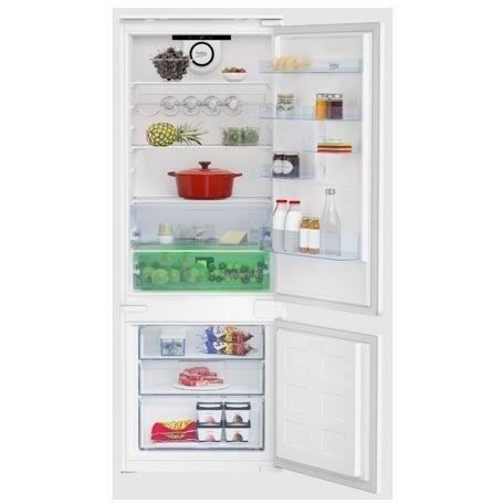 Réfrigérateur encastrable - BEKO - BCSE400E40SN - Technologie Harvestfresh - 2 portes - 400L - Froid brassé - Blanc