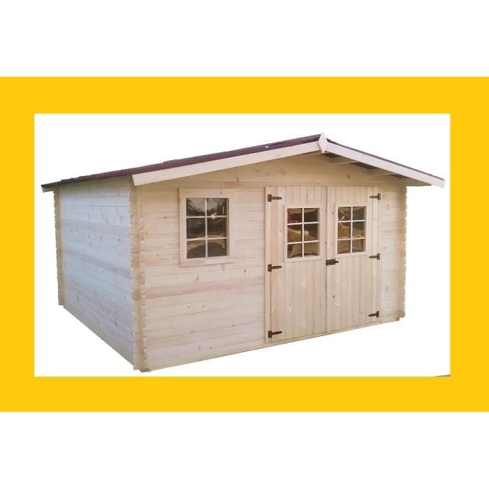 Abri De Jardin En Bois 16m2 Capri 4x4m Achat Vente Abri Jardin Chalet Abri De Jardin En Bois 16m2 Cdiscount