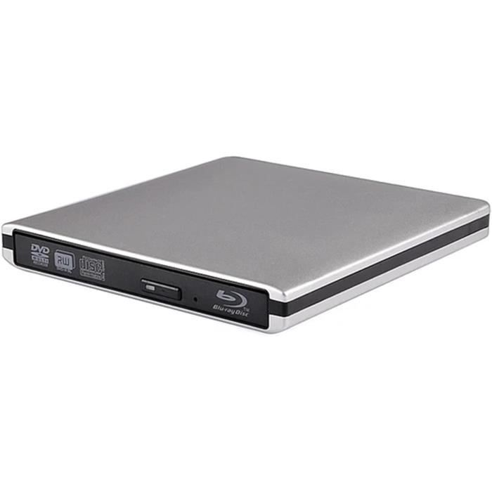 Lecteur Graveur BluRay Externe USB3.0 Lecteurs DVD Lecteur Optique Mince 3D Lecteur BluRay