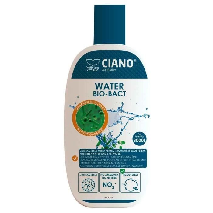 traitement de l'eau aquarium water bio-bact 100ml - ciano