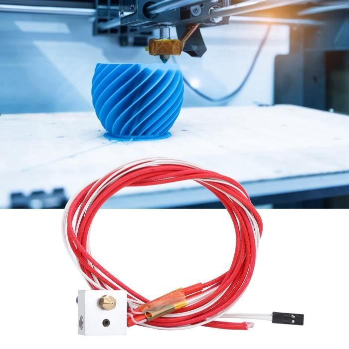 Kit Extrudeur MK8 Pour Imprimante 3D Prusa I3 - Moteur NEMA 17, Buse 0.4mm, Chauffage 40W - Améliore L'impression