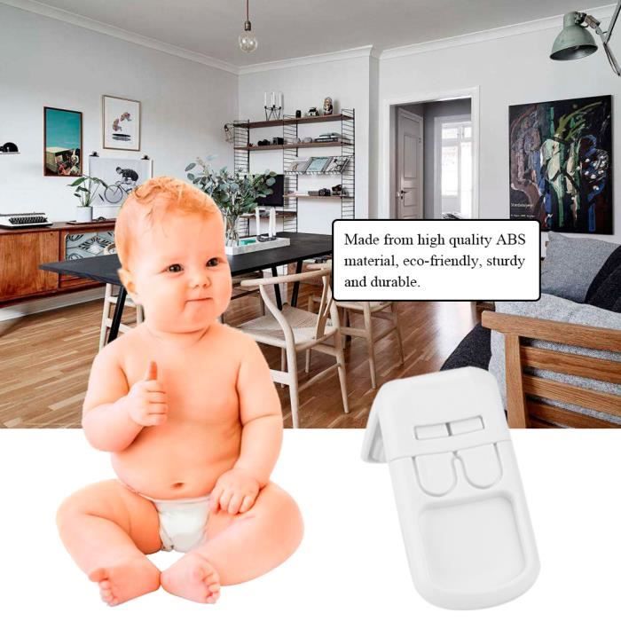 Lot De 20 Serrures Magnétiques Eco-Baby - Sécurité Enfant Pour Armoires Et Tiroirs, Blanc