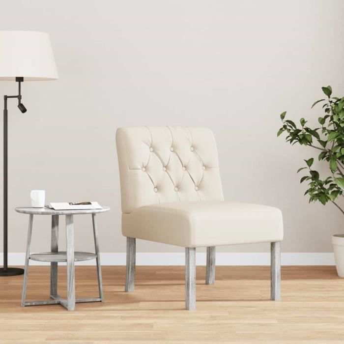 Fauteuil - ESTINK - 85670 - Tissu lin - Design contemporain - 1 place sans accoudoirs