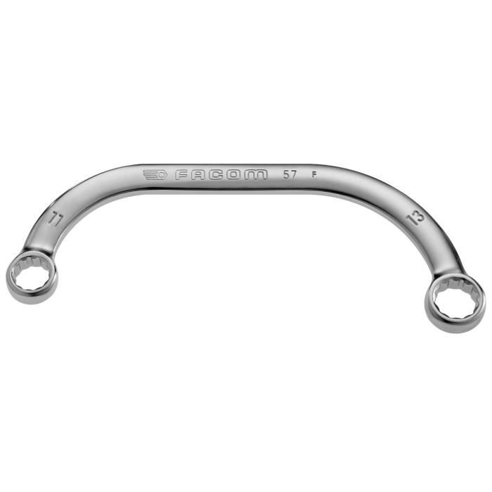 Clé Polygonale Demi-lune FACOM 57.19X22 - 10 à 22 Mm - Profil OGV - Chrome Satiné