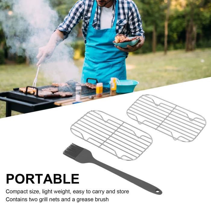 BARBECUE 38 X 29 CM Rust Grille De Barbecue BBQ Fonte Émaillé Plaque Carré EUR 32,66 - FR