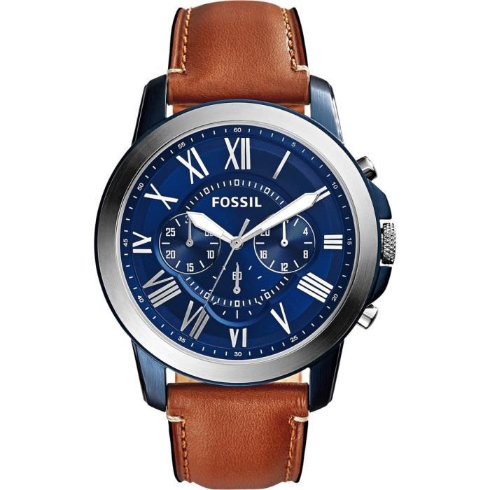 Montre homme gros cadran fossil Clearance