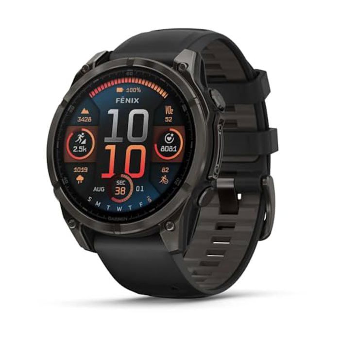 Montre connectée - Garmin - Fenix 8 - 47 mm - AMOLED - Saphir - Autonomie 18 jours