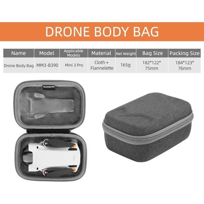 MotuTech Sac de Protection pour DJI Mini 3 Pro Drone DJI RC-N1 Télécommande Housse Portable étuis de Rangement Boîtier de Transpo