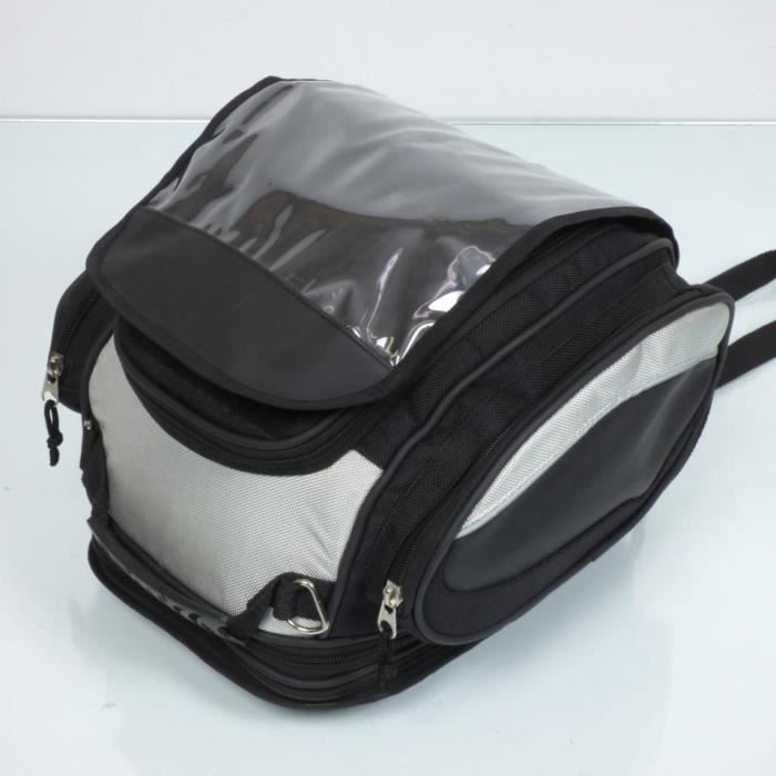 Sacoche de réservoir pour moto aimantée souple amovible en textile noir neuve - MFPN : -192759-1N