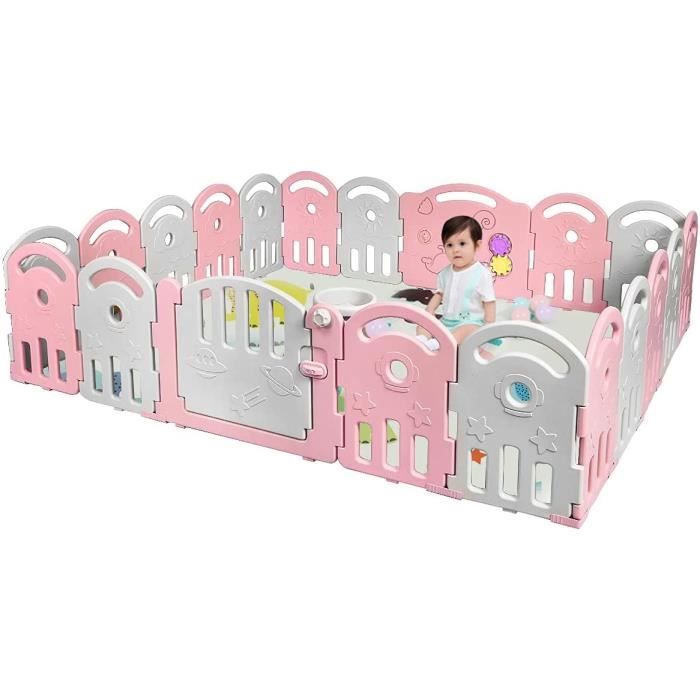 Goplus Parc Bebe En Plastique Pliable 6 36 Mois Barriere De Securite Porte Et Jouet Extensible Boite A Musique Panneaux Rose Cdiscount Puericulture Eveil Bebe Goplus Parc Bebe En Plastique Pliable 6 36 Mois Barriere De Securite Porte Et Jouet Extensible Boite A Musique Panneaux Rose Cdiscount Puericulture Eveil Bebe
