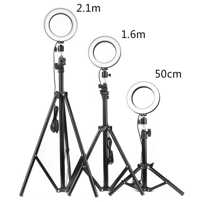 Lumière De Remplissage Annulaire 6 Pouces 3 Couleurs - Éclairage Photographie USB Réglable