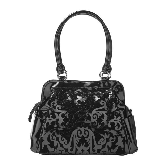 Sac a main velours noir sale