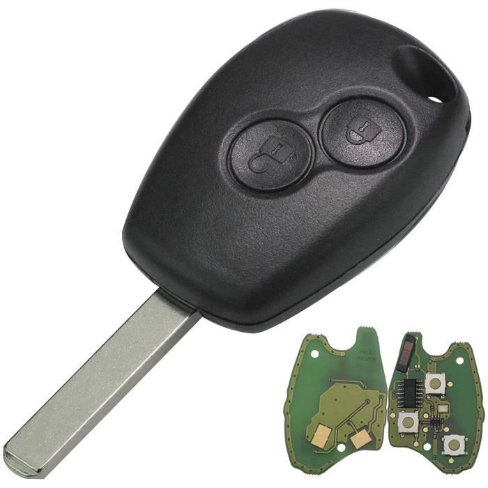 Clé électronique Vierge à Programmer pour Renault Clio 3 Kangoo Master Trafic Modus Espace Laguna Dacia 1107