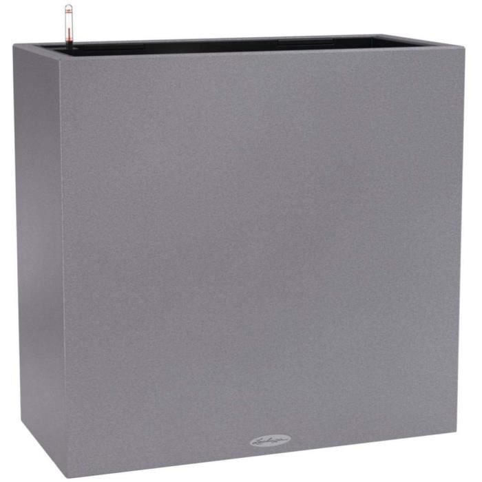 Pot de fleur LECHUZA Canto Stone 80 Wide - kit complet, gris pierre