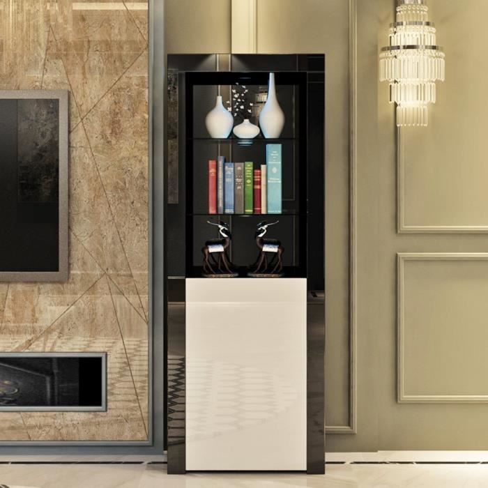 Noir Blanc Armoire De Vaisselle Et Epiece Cuisine De Salle A