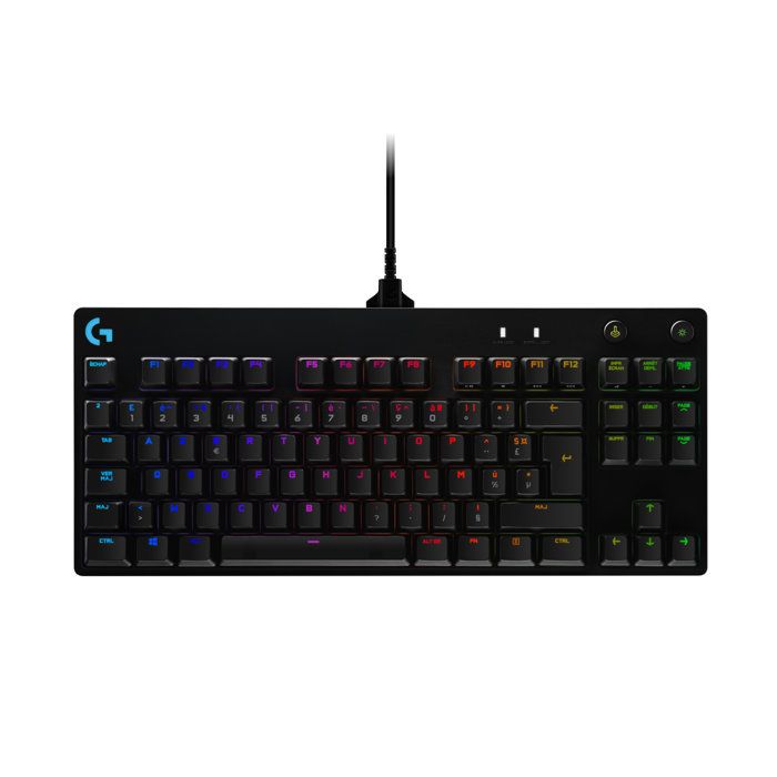 Clavier Gaming Mécanique LOGITECH G Pro – Ultra Portable, Câble Micro-USB Détachable