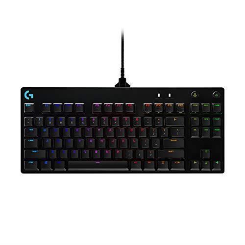 LOGITECH G – Clavier Gaming mécanique Pro Conception Ultra-Portable sans Pavé numérique cble Micro-USB Détachable – Noir