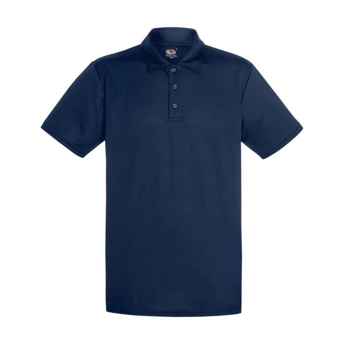 Fruit of the Loom Manches courtes Homme Col polo Polo