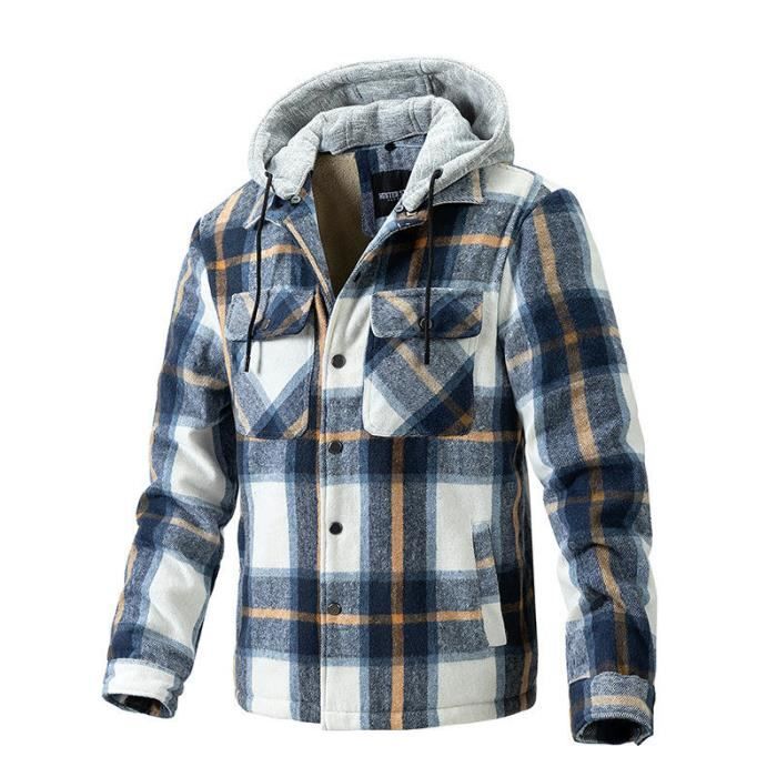 Blouson à carreaux homme 2025