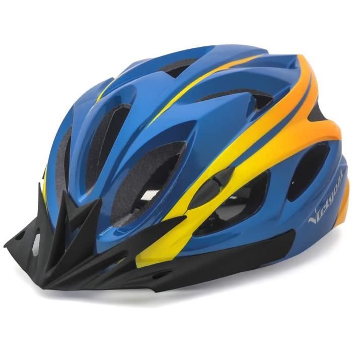 KINGLEAD Casque de Vélo, Casque VTT avec Visière Casque Velo Homme Femme Casque de Vélo avec LED Casque Vélo Ajustable Casque Velo avec Sangle Réfléchissante Casque Velo Adulte avec lumière 57-62CM KINGLEAD Casque de Vélo, Casque VTT avec Visière Casque Velo Homme Femme Casque de Vélo avec LED Casque Vélo Ajustable Casque Velo avec Sangle Réfléchissante Casque Velo Adulte avec lumière 57-62CM