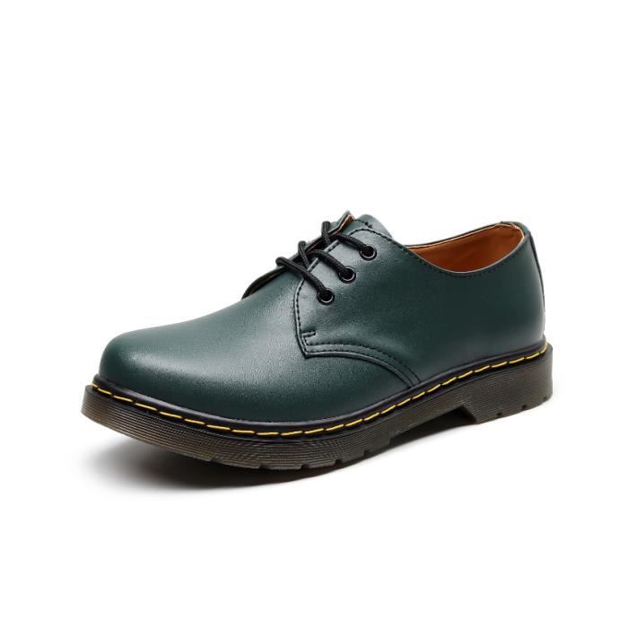 DOC MARTENS Bottines 1461 Cuir Vert Homme Femme Vert