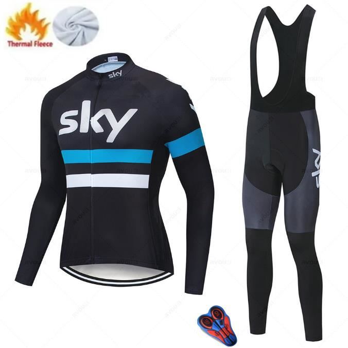 Maillot Cyclisme Thermique Manches Longues - Tissu Respirant Carvico UPF50+