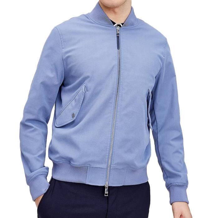 Bomber bleu homme sales