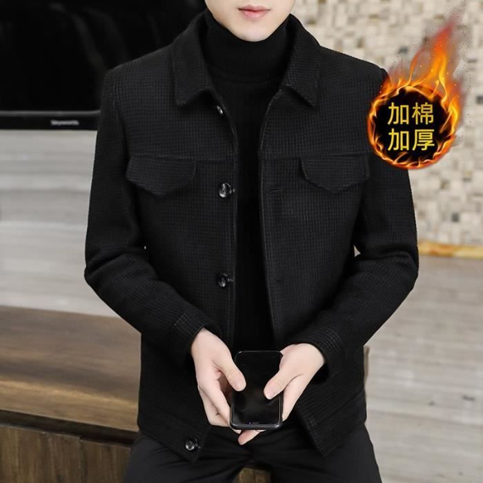 Manteau caban Blouson d hiver en laine pour homme de Style