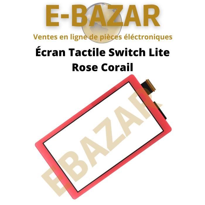 EBAZAR Écran tactile Lcd Rose Corail pour Console de jeu nintendo Switch Lite
