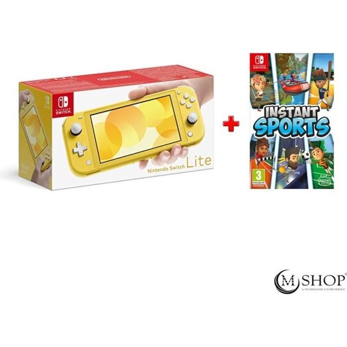 Pack Nintendo Switch Lite Jaune + Instant sports