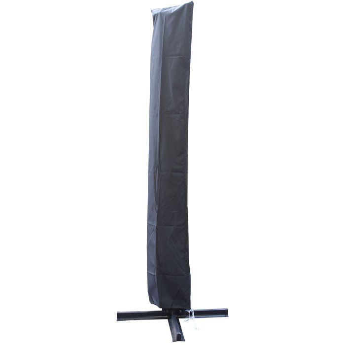 Parasol Proloisirs Déporté alu / acier 3x3 8 inclinaisons Manivelle Housse + pied inclus