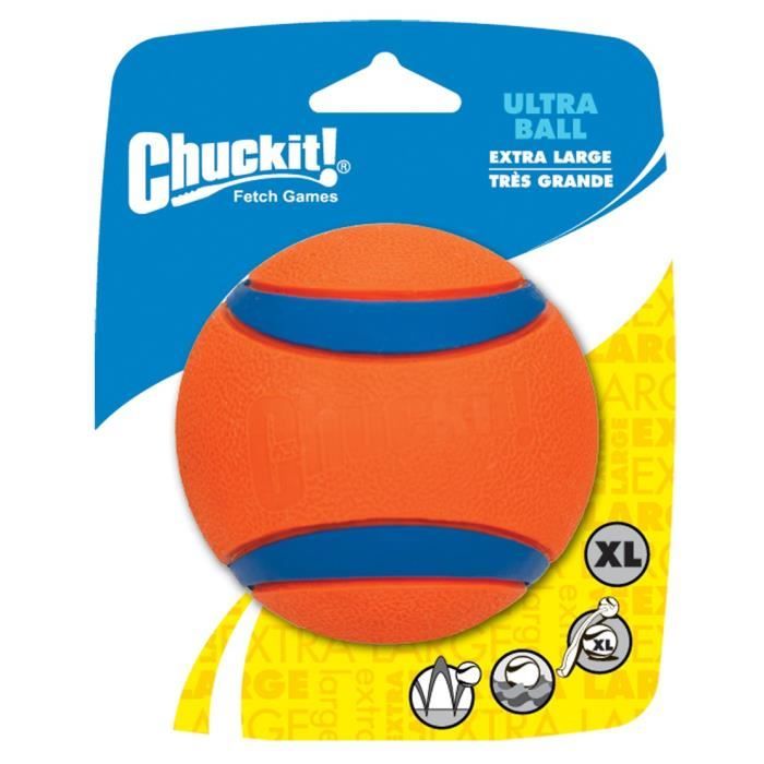 CHUCKIT! Balle ultra durable 1-PK XL en caoutchouc Ø 9cm - Pour chien CHUCKIT! Balle ultra durable 1-PK XL en caoutchouc Ø 9cm - Pour chien
