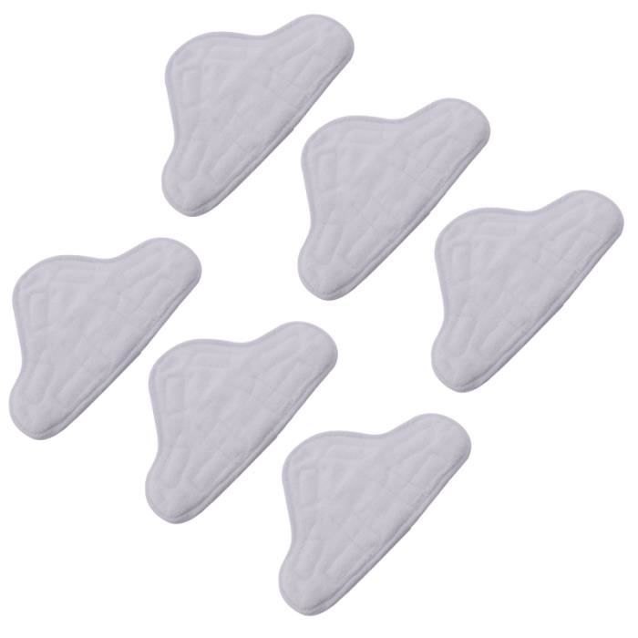 Lot De 10 Tampons Microfibre De Rechange Pour Balai Vapeur H2O Mop X5 - Forme Triangulaire, Lavables Machine