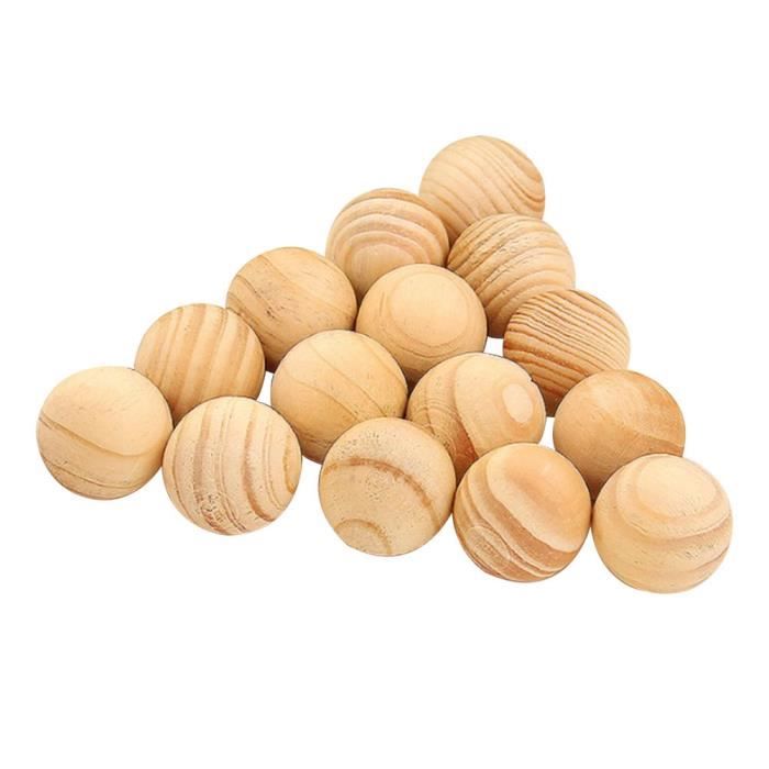 100 pcs camphre boule naturel pratique insectifuge papillon boules cedre en bois pour vetements rangement casier etagere cdiscount auto