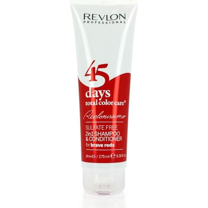 Revlon Shampoing 2en1 protection intense Dangerous Reds : rouge Sans sulfate, 275ml