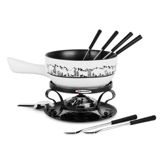 Station De Chocolat Chaud Et Fondue En Céramique – 300ml, Avec 4 Petits Plats Et Piques En Bois, Idéal Pour Soirée Romantique Ou Fête - 5