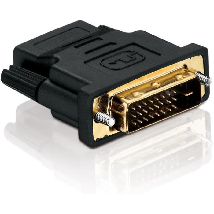 Ha010 Adaptateur Dvi Hdmi (Dvi-D Mâle (24 + 1) Vers Hdmi Femelle (19Pol ...