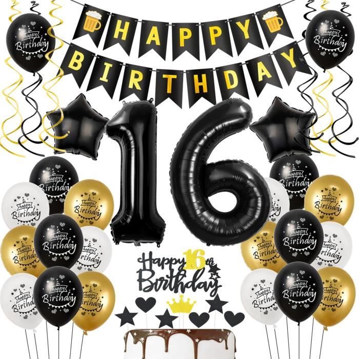 Ballons 16 Ans Anniversaire Noir Or D coation Anniversaire 16 Ans ballons-16-ans-anniversaire-noir-or-d-coation-anniversaire-16-ans