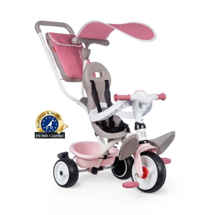 Tricycle Baby Balade Plus Rose Smoby Cdiscount Tricycle Baby Balade Plus Rose Smoby Cdiscount