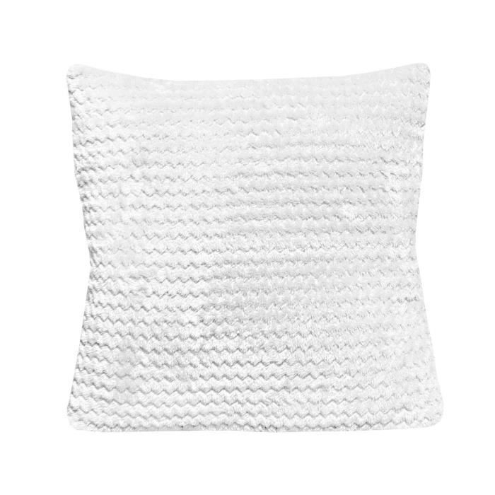 Coussin 45x45 cm COCOONING écru, par Soleil d'Ocre
