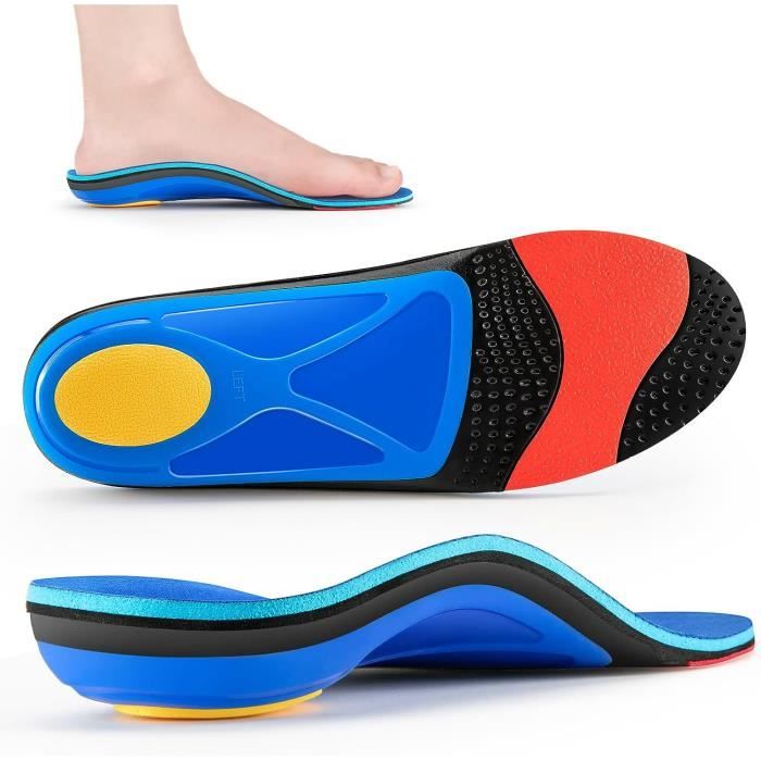 Semelles Orthopédiques ZPW Avec Soutien De Voûte Plantaire élevé - Pour Fasciite Plantaire Et Pieds Plats, Taille S (38-41 EU)