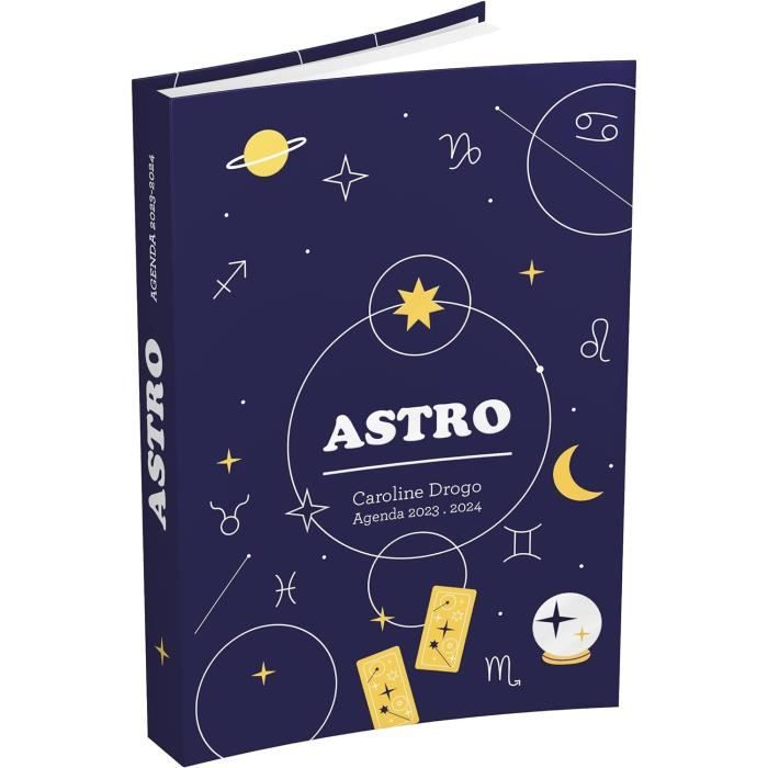 Agenda Scolaire Astrologie 2023-2024 Journalier Format 12x17cm