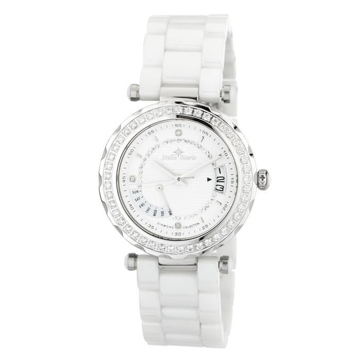 Montre STELLA MARIS orn e de SWAROVSKI ELEMENTS Blanc Chic