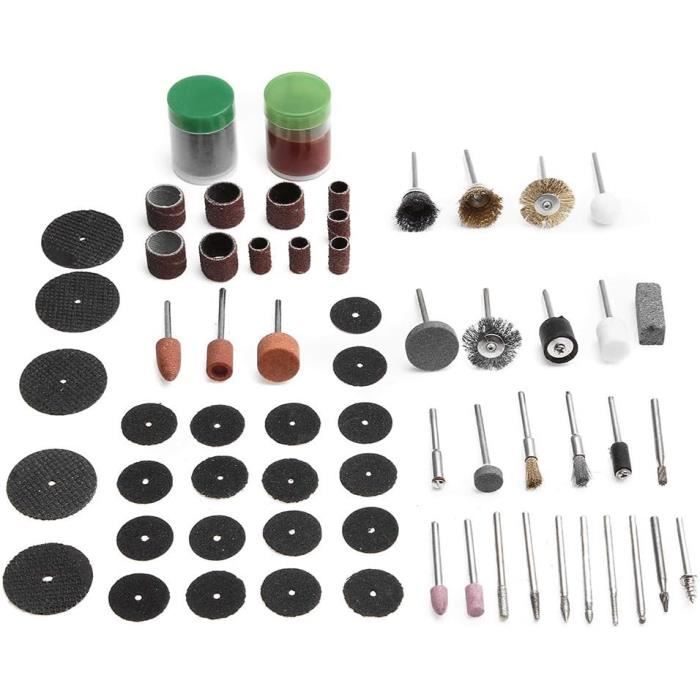 Ensemble d'accessoires d'outils rotatifs abrasifs, Mini perceuse  électrique, Kit de ponçage, polissage, coupe, têtes de gravure pour Dremel,  287 pièces