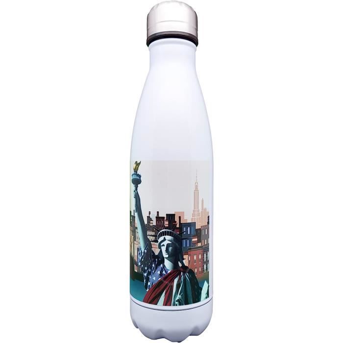 HOPO Bouteille d'eau en Acier Inoxydable Bouteille Isothere isolée à