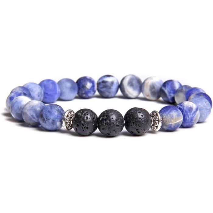 Bracelet En Pierre Naturelle Pour Hommes Et Femmes Perles D39agates De