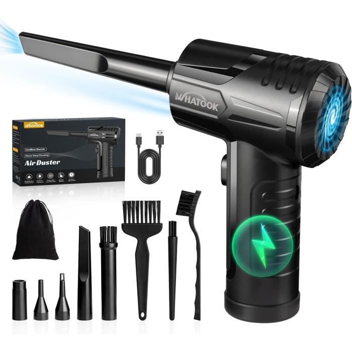 Souffleur D'air Comprimé Sans Fil 60 000 Tr/min - Pistolet électrique Pour Nettoyage