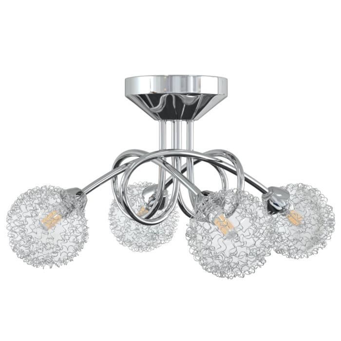 Plafonnier LED 3 Lumières Avec Douilles G9 Métal Et Plastique Dore Homcom M25206514