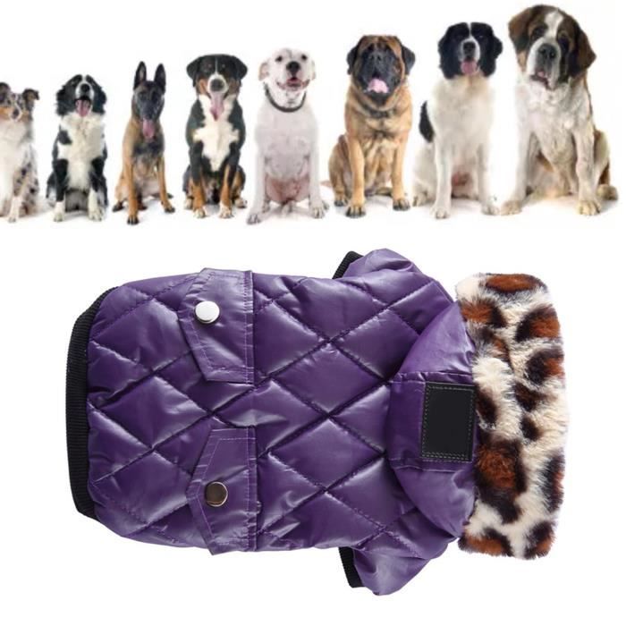 Comparer les prix de Manteau pour chiens VVIKIZY - Confortable et élégant - Violet - XS